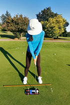 A99Golf Putting Mirror II with Pouch Bag Alignment Mirror, Portable Training Aids Practice Putting Alignment Aid