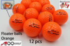 12pcs/pack A99 Golf Floater Balls Floating Float Water Range Pool Pond Balls Water Fun Orange