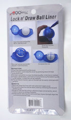 A99 Golf Ball Liner Lock n Draw Line Marker Drawing Template Alignment Drawing Tool with Pen Accessories
