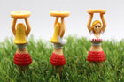 A99 Golf Pack of 3 Novelty Caddy Girl Golf Tees Gift Tee Cheerleader Tee Birthday Gift