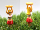 A99 Golf Pack of 3 Novelty Caddy Girl Golf Tees Gift Tee Cheerleader Tee Birthday Gift