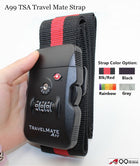 A99 TSA Adjustable Luggage Straps Travel Mate Strap Suitcase Packing Belt Travel Accessories Digital Dial Combination Safe Suitcase Lock Strap 1pc/2pcs