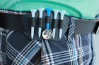 A99 Golf GT03 Tee Holder Carrier PVC with 5 Plastic Tees