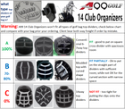 A99 Golf Club Holder Club Organizing Clips | 14 Clips Club Holder Organize Your golf club-Irons- Driver -Putter Bag Durable Golf Club Organizers