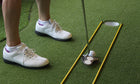 A99 Golf Telescopic Ball Retriever Pick Up Balls Picker Retractable Longest Length 12feet + 1pair A99 Golf Alignment Sticks Swing Tour Random Color