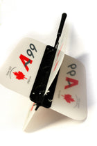 A99 Golf Power Swing Fan Training Aid Practice Club Swing Trainer Warm up for Right Handed and Left HandedM / L size Blue/White