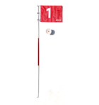 A99 Golf Portable Flag w. Cup Practice Golf Hole Pole Cup Flag Stick Putting Green Flagstick Backyard Putting Chipping Pitching Aids Practice