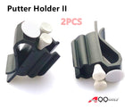 2pcs A99 Golf 3-in-1 Putter Holder Golf Bag Club Putting Organizer White Ball Marker Tee Holder
