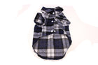 Pet Dog Puppy Plaid T Shirt Lapel Coat Cat Jacket Clothes Apparel Tops Size XS-XL