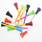 50pcs A99 Rubber Cushion Top Plastic Golf Tees Multicolored 83mm Plastic Golf Tees Durable Bulk for Men Kids Women Gift Pack