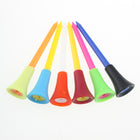50pcs A99 Rubber Cushion Top Plastic Golf Tees Multicolored 83mm Plastic Golf Tees Durable Bulk for Men Kids Women Gift Pack
