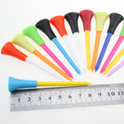50pcs A99 Rubber Cushion Top Plastic Golf Tees Multicolored 83mm Plastic Golf Tees Durable Bulk for Men Kids Women Gift Pack