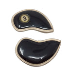 A99 Golf 10pcs/set H09 Crystal Iron Cover Golf Club Head Cover Portable Wedge Iron Protective Head Cover Neoprene Golf Iron Covers Fit Most Irons Black
