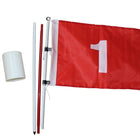A99 Golf Portable Flag w. Cup Practice Golf Hole Pole Cup Flag Stick Putting Green Flagstick Backyard Putting Chipping Pitching Aids Practice