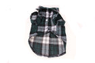 Pet Dog Puppy Plaid T Shirt Lapel Coat Cat Jacket Clothes Apparel Tops Size XS-XL