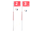A99 Golf Portable Flag w. Cup Practice Golf Hole Pole Cup Flag Stick Putting Green Flagstick Backyard Putting Chipping Pitching Aids Practice