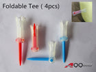 A99 Golf 4pcs Foldable Golf Tees Durable Claw Golf Ball Tee Golfer Training Accessory (2sizes - 75mm/85mm)