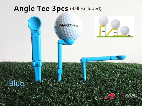 A99 Golf 3pcs Angle Golf Tees Durable Plastic Golf Ball Tee Golfer