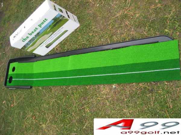 Local Pick up Only - A99 Golf Putting Mat with Ball Return System Portable Golf Putting Mat for backyard Mini Golf Practice Training Aid Alignment Training Equipment for Home Office Outdoor Use 7'X12"