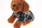 Pet Dog Puppy Plaid T Shirt Lapel Coat Cat Jacket Clothes Apparel Tops Size XS-XL