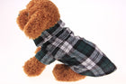 Pet Dog Puppy Plaid T Shirt Lapel Coat Cat Jacket Clothes Apparel Tops Size XS-XL