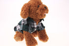 Pet Dog Puppy Plaid T Shirt Lapel Coat Cat Jacket Clothes Apparel Tops Size XS-XL