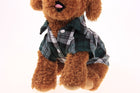 Pet Dog Puppy Plaid T Shirt Lapel Coat Cat Jacket Clothes Apparel Tops Size XS-XL