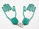 2pcs A99 Durable Outdoor Sport Golf Gloves Glove Stretcher Shaper Extend Gloves Support Frame Golf Gloves Holder Rack Dryer Shaper Tool Accessories Green w Chain