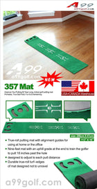 Local Pick up Only - A99 Golf 3-5-7 Mat 2.8m Long Practice Putting Mat Indoor Portable Golf Putting Mat