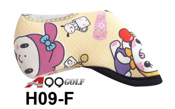 H09-F Golf Head Cover With Animate Animal style Print 9pc