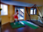 A99 Golf Auto-back Hitting Net Portable Big Practice Net Training Aid Driving Indoor Outdoor w. Carry Bag