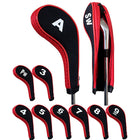 A99 Golf 10pcs/Set H08 Number Print Iron Head Covers Headcover with Zipper Long Neck Zippered Neoprene Golf Cover Accessories In Multiple Colors