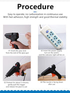 20PCS Hot Glue Sticks 0.4 x 10.6in Transparent Hot Melt Glue Gun Sticks EVA Glue for Art Craft, Adhesive Repair Bonding DIY Craft Projects