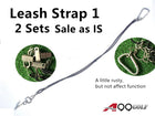 2 Sets of Stop Losing Golf Headcovers - A99 1 leash for Golf Head Cover With Bag Strap Sale as IS