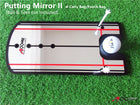 A99Golf Putting Mirror II with Pouch Bag Alignment Mirror, Portable Training Aids Practice Putting Alignment Aid