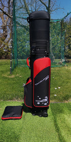 A99 Golf Travel Bag with Durable hard Top & TSA lock w/Wheels Premium Nylon Fabric, Golf Travel Bags for Airlines ,Protect Your Club for Safe Transport with Extra Travel cover