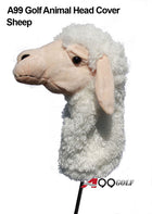 A99 Golf Cute Animal Sheep Head Cover Wood Headcover Great Gift - Fits Fairway Wood