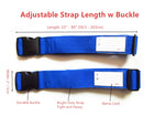 A99 Single Strap Adjustable Luggage Strap Suitcase Packing Belt Travel Accessories w Quick Release Buckle Name Card Blue 2pcs/4pcs/6pcs