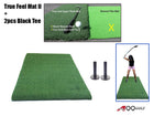 A99Golf Premium Turf Golf Mat: 5x3.3ft Thickened Golf Practice Hitting Mat, Indoor & Outdoor Golf Training Swing & Chipping Mat for Backyard True Feel Turf Synthetic Grass Mat Super Thick - No Foam Pad Indoor Outdoor Home Use - Can Insert Real Tees