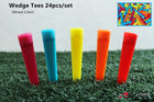 A99 Golf Wedge Tee Plastic Tees Golf Practice Training Accessories 70mm Mix Color 24pcs