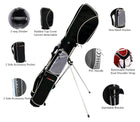 A99Golf C8 Lightweight Golf Carry Bag w/stand, Durable Pitch Chip & Putt Bag for Driving Range, Par 3, and Executive Courses – Fits 5–7 Clubs