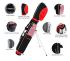 A99Golf C8 Lightweight Golf Carry Bag w/stand, Durable Pitch Chip & Putt Bag for Driving Range, Par 3, and Executive Courses – Fits 5–7 Clubs