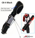 A99Golf C8 Lightweight Golf Carry Bag w/stand, Durable Pitch Chip & Putt Bag for Driving Range, Par 3, and Executive Courses – Fits 5–7 Clubs