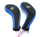 A99 Golf 10pcs/Set H08 Number Print Iron Head Covers Headcover with Zipper Long Neck Zippered Neoprene Golf Cover Accessories In Multiple Colors