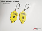 A99 Golf Mini Two-Dial Mouse Score Counter with Key Chain Random Color 2pcs/set
