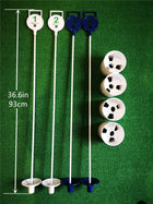 A99 Golf Putting Flagstick w. Cup Sets(4) plus Plastic Signs w. No. Putting Green Mate Golf Pin