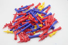 A99 Golf Step Tee Castle Tees Step Down Plastic Tees 100pcs (Mixed Random Color Mixed Size) - 4 Sizes