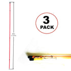 3pcs A99 Golf Alignment Sticks Golf Practice Rods to Set up Your Body Balls and Club in Perfect Alignment Posture Corrector with Clear Tube Case - Great Golf Christmas Gifts for Men's