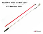 A99 Golf Telescopic Ball Retriever Pick Up Balls Picker Retractable Longest Length 12feet + 1pair A99 Golf Alignment Sticks Swing Tour Random Color