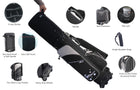 A99 Golf Travel Bag with Durable hard Top & TSA lock w/Wheels Premium Nylon Fabric, Golf Travel Bags for Airlines ,Protect Your Club for Safe Transport with Extra Travel cover